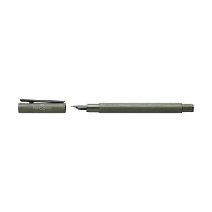 Faber-Castell NEO Slim Fountain Pen, Aluminum Olive Green